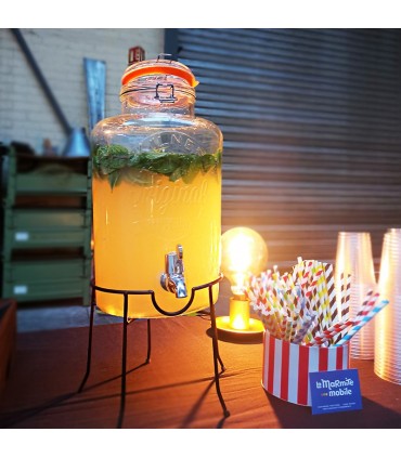 Notre Ice tea bio maison (Fontaine en verre)