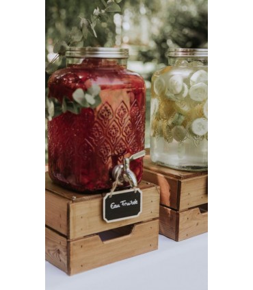 Notre Infusion détox maison aux fruits bio (Fontaine en verre)