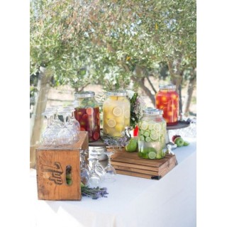 Notre Citronnade bio maison (Fontaine en verre)